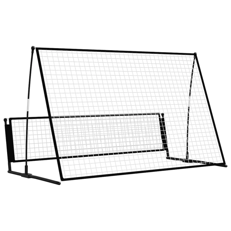 vidaXL futbola atsitiena vārti, 202x104x120 cm, tērauds
