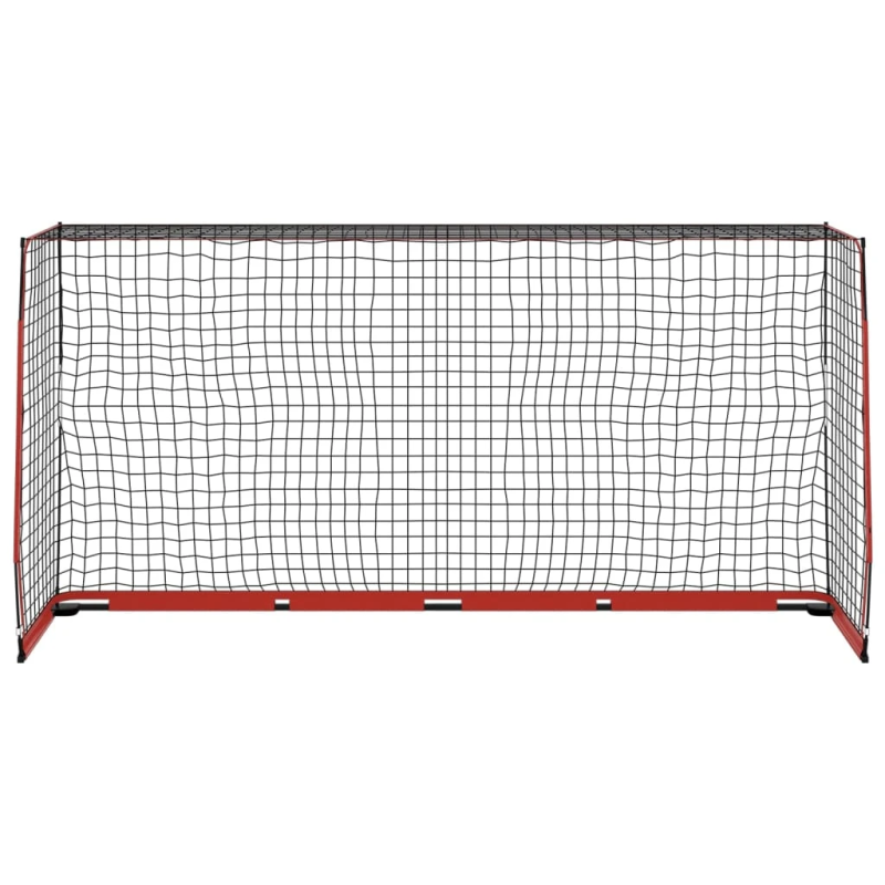 vidaXL futbola vārti ar tīklu, 366,5x91x183 cm, tērauds