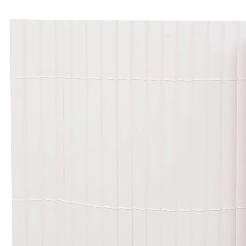 vidaXL dārza žogs, divpusējs, 110x400 cm, balts