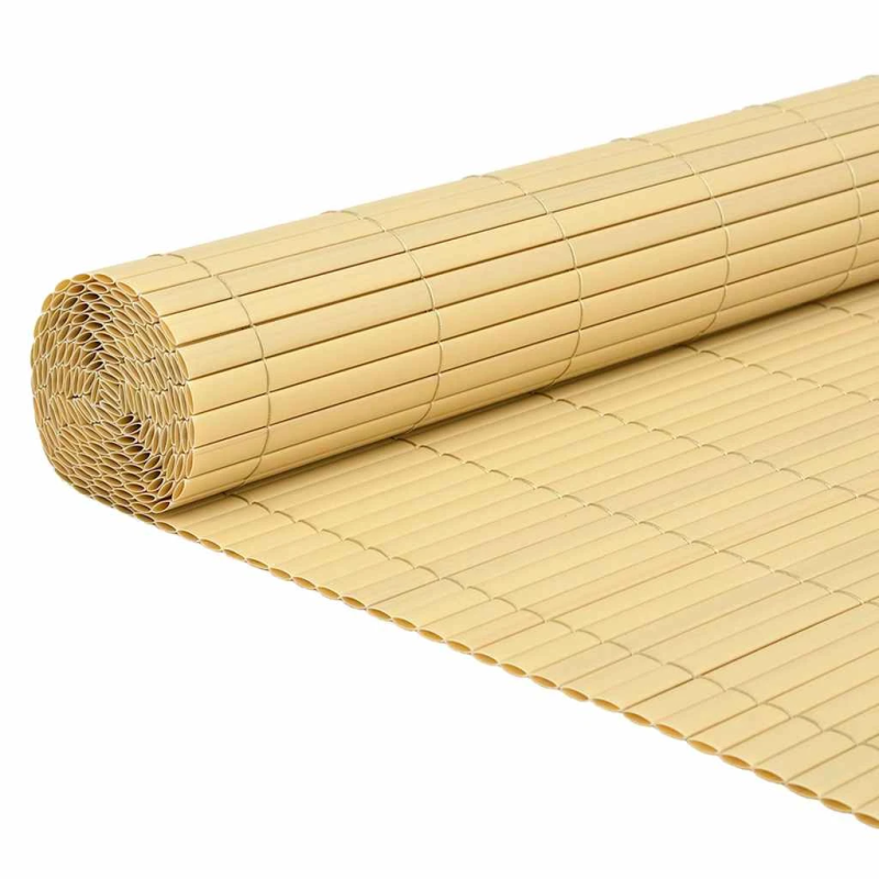 vidaXL dārza žogs, divpusējs, 110x400 cm, dzeltens