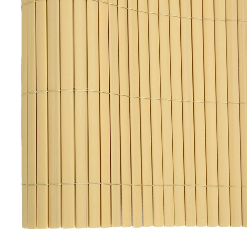 vidaXL dārza žogs, divpusējs, 110x400 cm, dzeltens