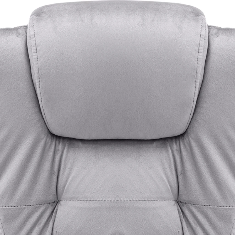 vidaXL biroja krēsls, gaiši pelēks samts