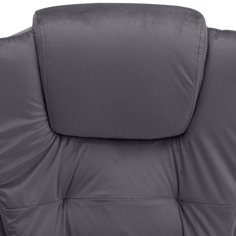 vidaXL biroja masāžas krēsls, tumši pelēks samts