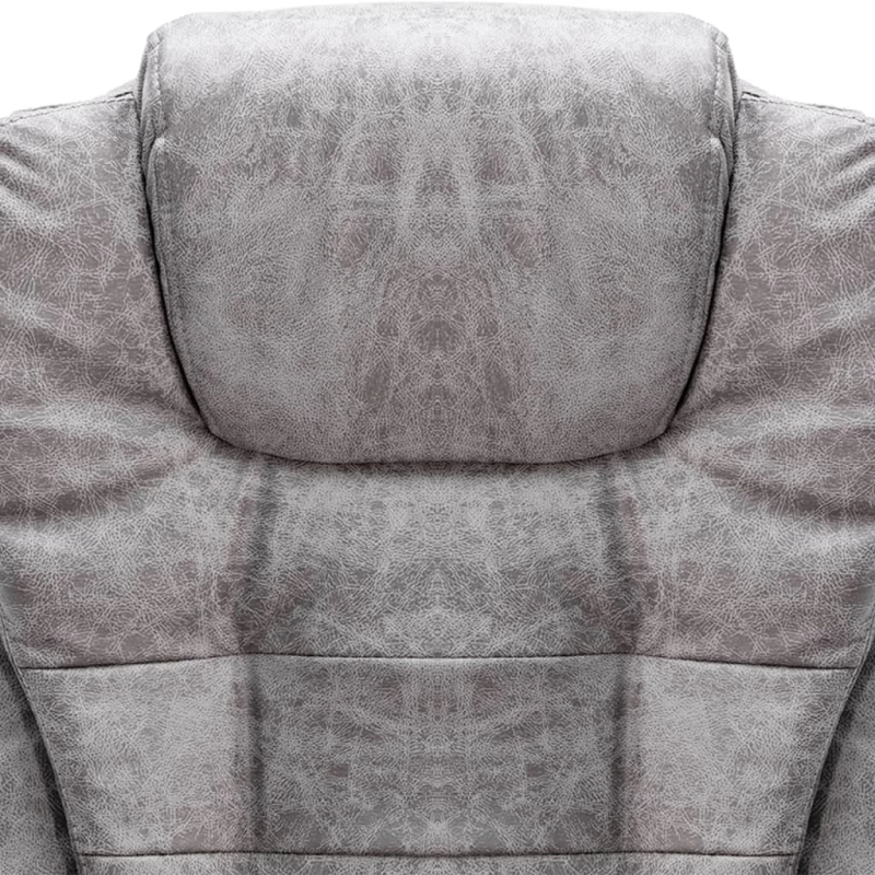 vidaXL biroja krēsls, gaiši pelēka mākslīgā zamšāda