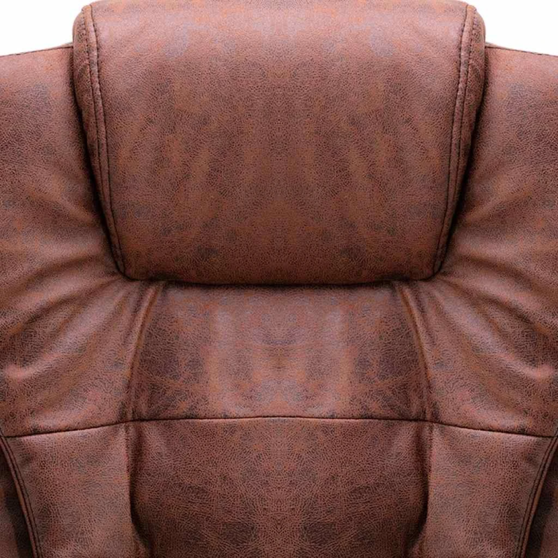 vidaXL biroja masāžas krēsls, gaiši brūna mākslīgā zamšāda