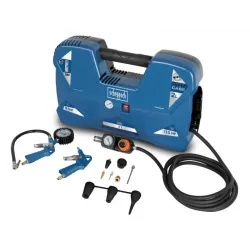 Oilfree compressor Aircase, 2L tank + accessories, Scheppach