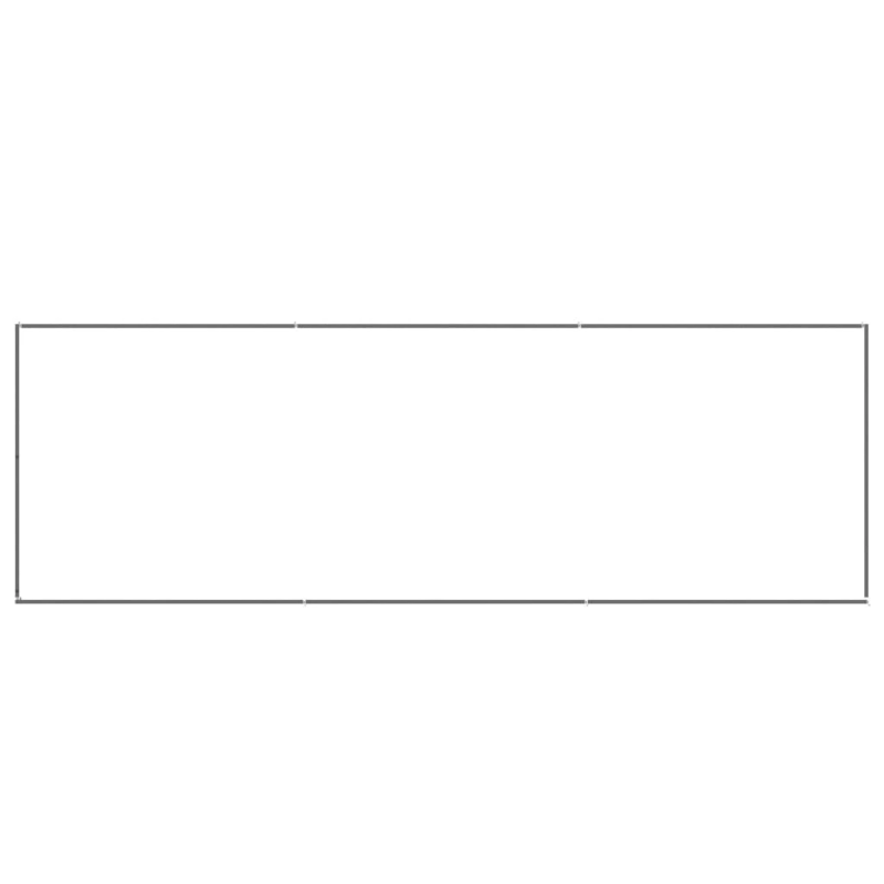 vidaXL suņu voljērs, sudraba krāsa, 3 m², tērauds