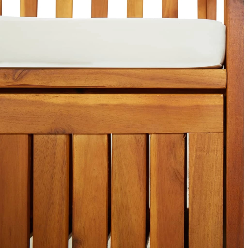 vidaXL sols ar glabāšanas nodalījumu, 170 cm, akācijas masīvkoks