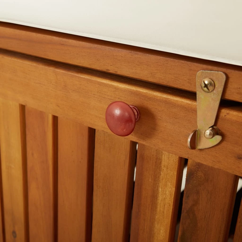 vidaXL sols ar glabāšanas nodalījumu, 170 cm, akācijas masīvkoks