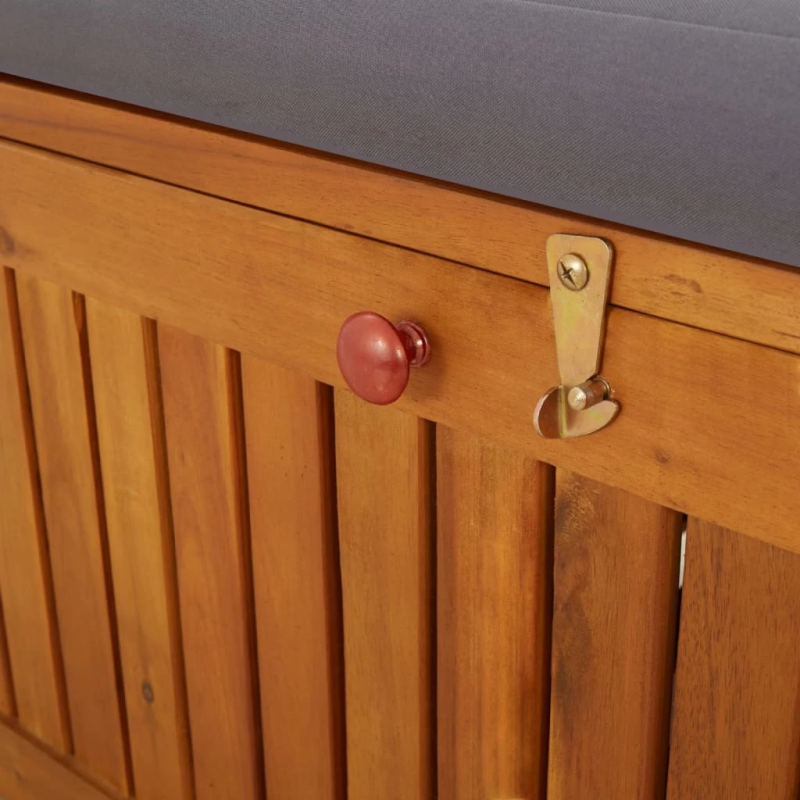 vidaXL sols ar glabāšanas nodalījumu, 170 cm, akācijas masīvkoks