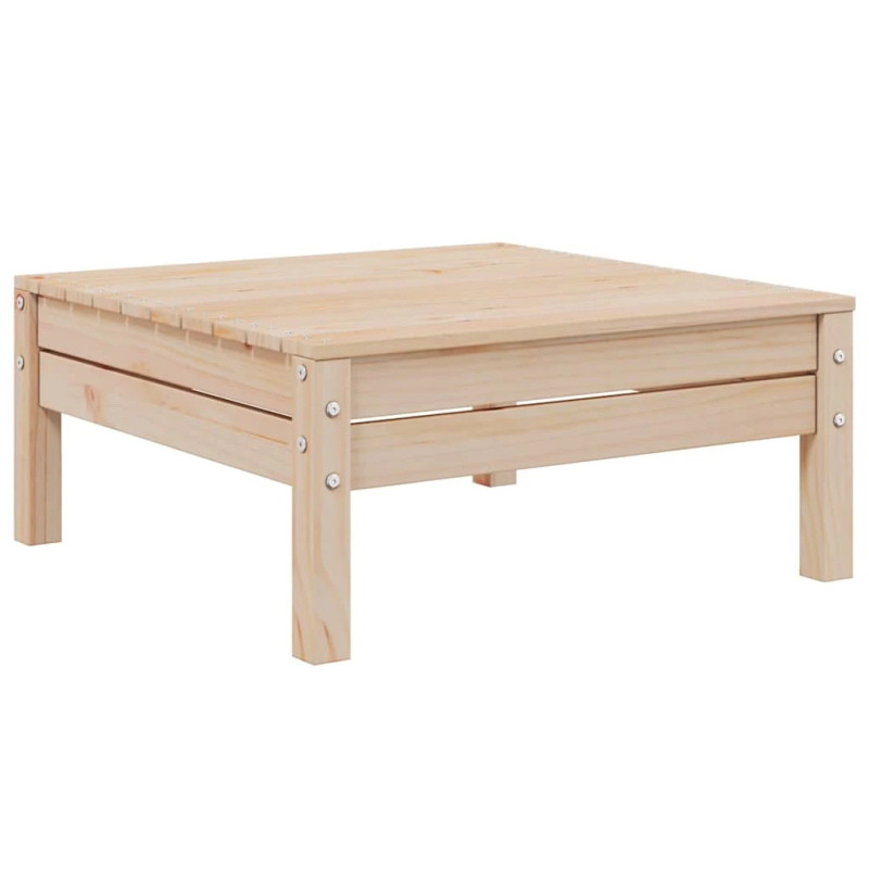 vidaXL 3-daļīgs dārza mēbeļu komplekts ar pelēkiem matračiem, priede