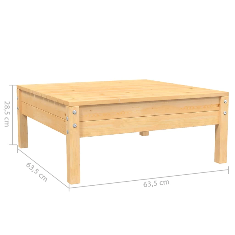 vidaXL 3-daļīgs dārza mēbeļu komplekts ar krēmkrāsas matračiem, priede