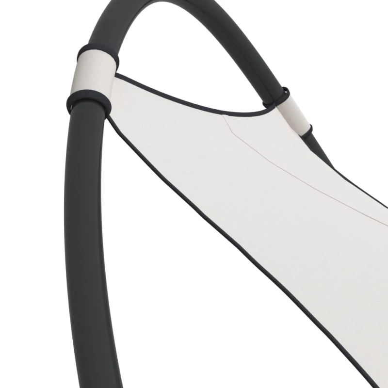 vidaXL sauļošanās šūpuļkrēsls ar riteņiem, tērauds, bēšs tekstilēns