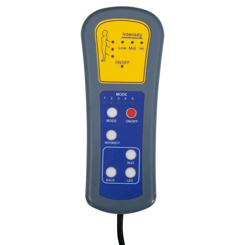 vidaXL masāžas krēsls, melns audums