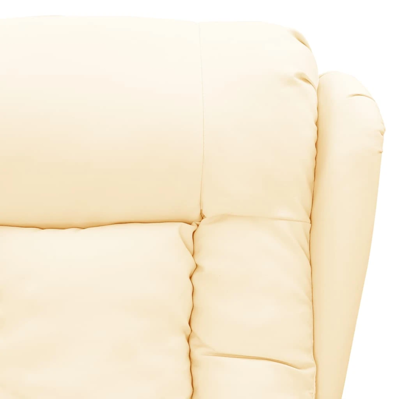 vidaXL masāžas krēsls, krēmkrāsas mākslīgā āda