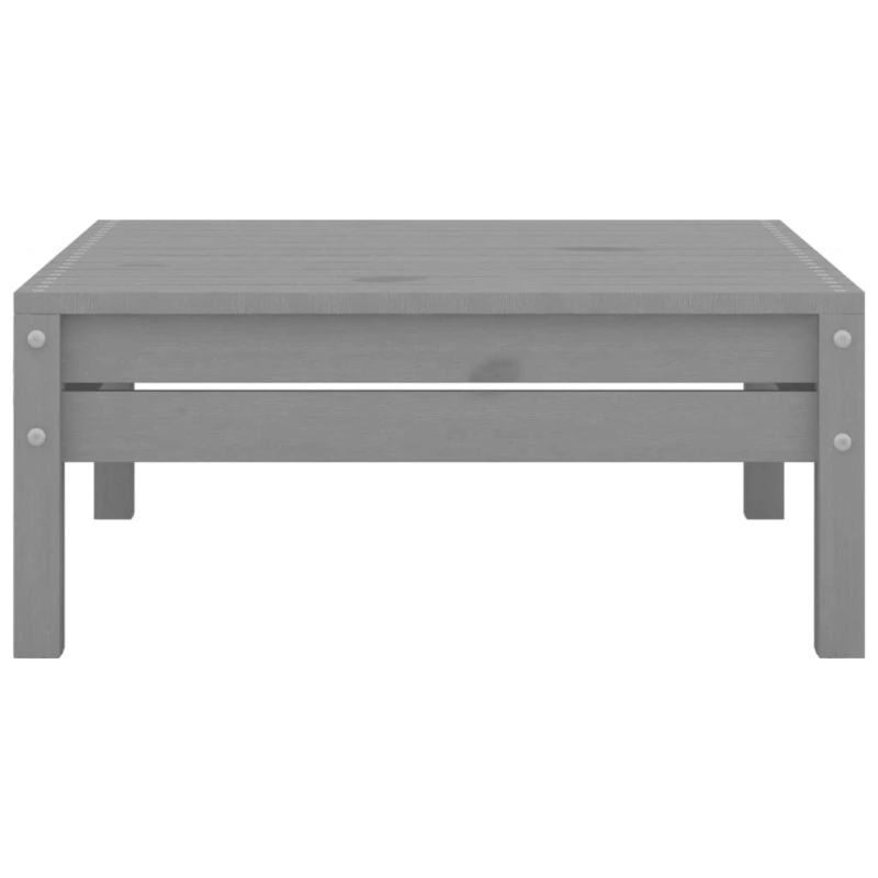 vidaXL 3-daļīgs dārza atpūtas mēbeļu komplekts, pelēks priedes koks