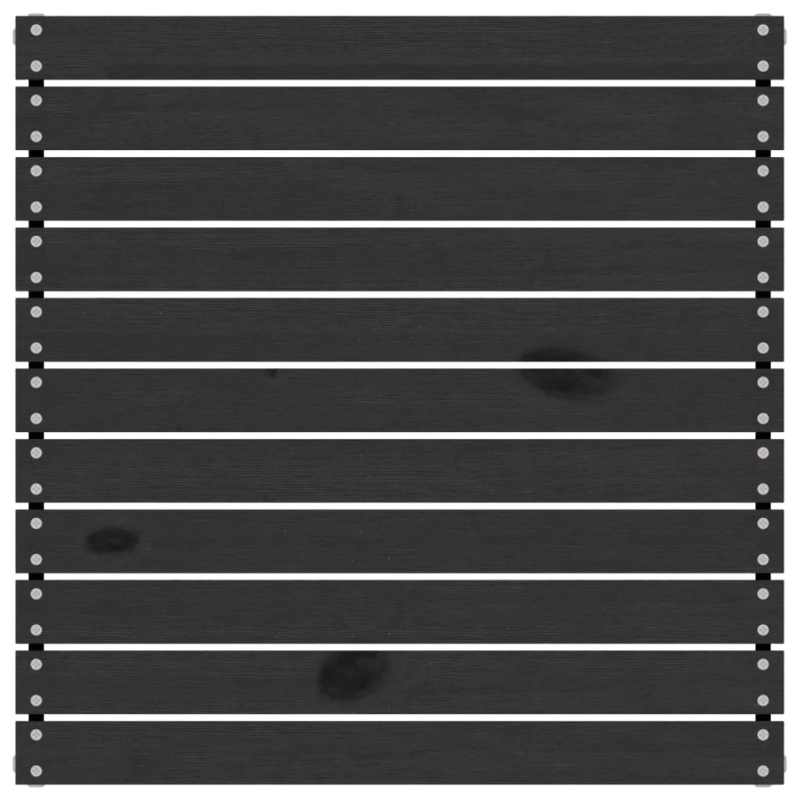 vidaXL 5-daļīgs dārza atpūtas mēbeļu komplekts, melns priedes koks