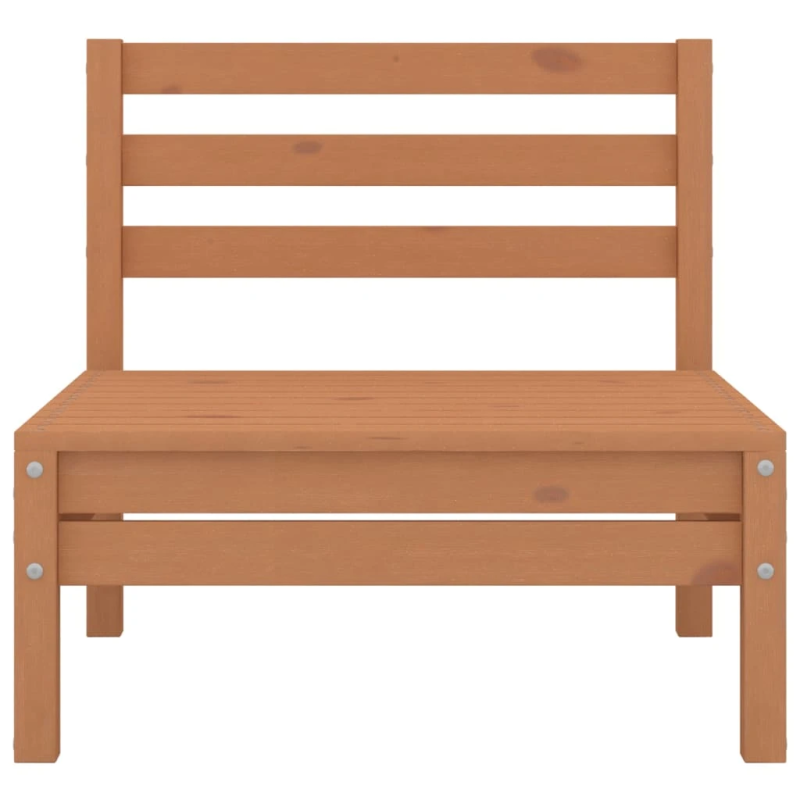 vidaXL 8-daļīgs dārza atpūtas mēbeļu komplekts, brūns priedes koks