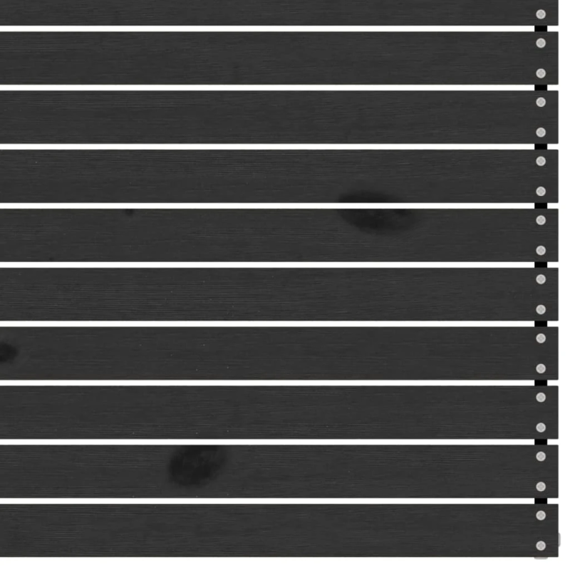 vidaXL 3-daļīgs dārza atpūtas mēbeļu komplekts, melns priedes koks