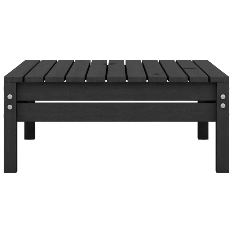 vidaXL 4-daļīgs dārza atpūtas mēbeļu komplekts, melns priedes koks