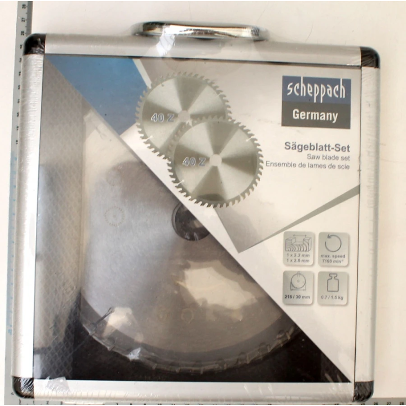 Zāģripa kokam HM DIA216-30mm Z40, Scheppach