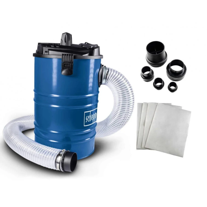 Putekļu savācējs DC100 ar adapteru komplektu ,4 gab.,, Scheppach