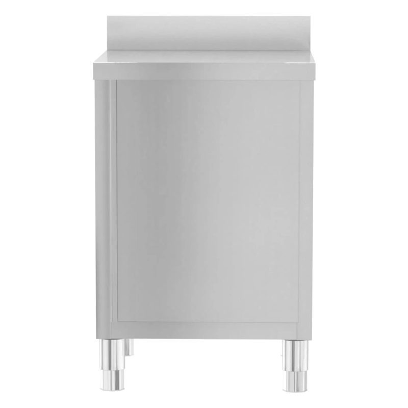 vidaXL virtuves skapīši, 3 gab., nerūsējošais tērauds