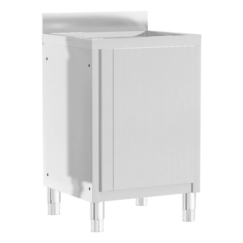 vidaXL virtuves skapīši, 2 gab., nerūsējošais tērauds