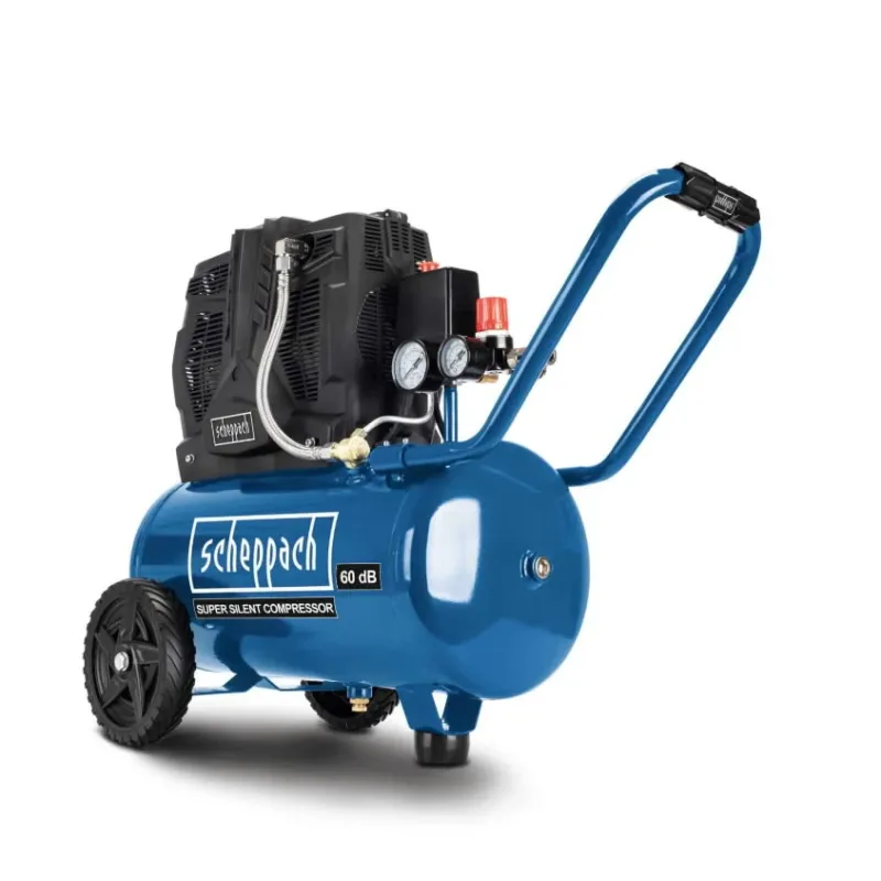 Oilfree compressor HC25Si, silent, Scheppach