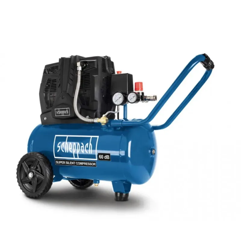 Oilfree compressor HC25Si, silent, Scheppach