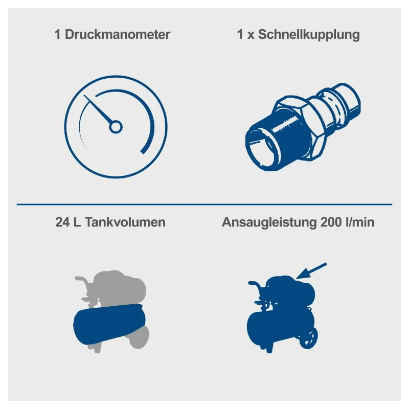 Kompresors HC30ox bezeļļas, Scheppach