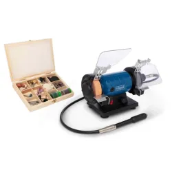 Bench grinder with flexible shaft HG35, Scheppach