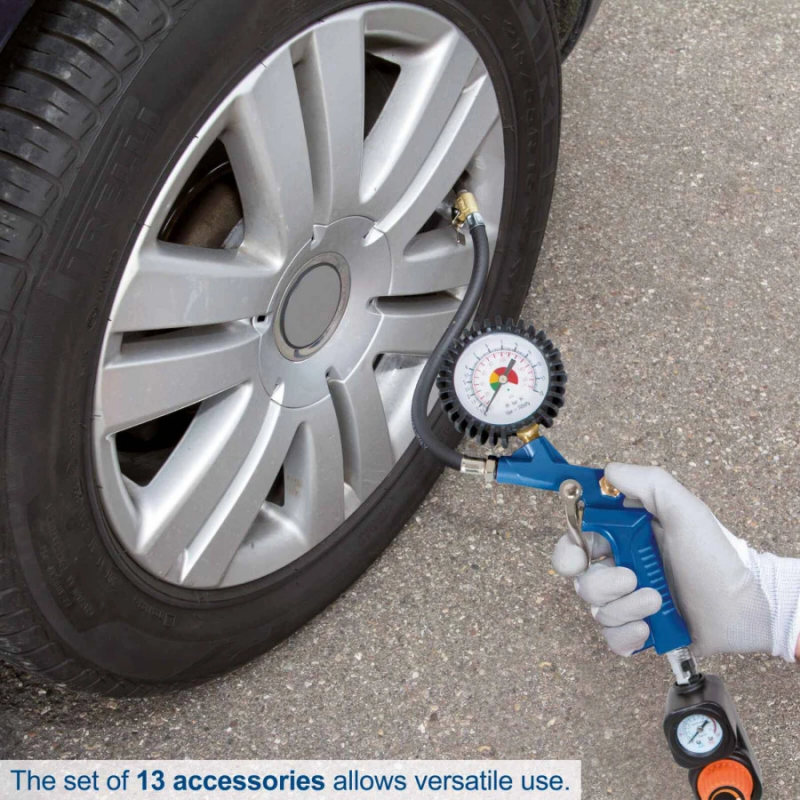 Kompresors HC25o ar 13 daļīgu piederumu komplektu un 5 m šļūteni, Scheppach