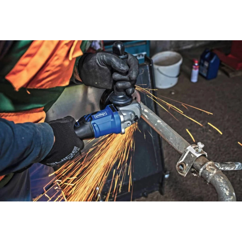 Akumulatora leņķa slīpmašīna CAG115-20ProS, 1x2,0 Ah, GEN1, Scheppach