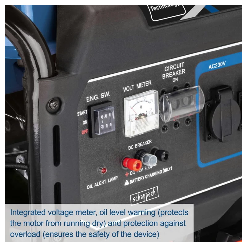 Strāvas ģenerators trīsfāzu SG7100x, Scheppach