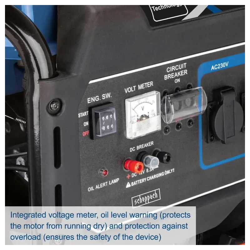 Strāvas ģenerators trīsfāzu SG7100x, Scheppach