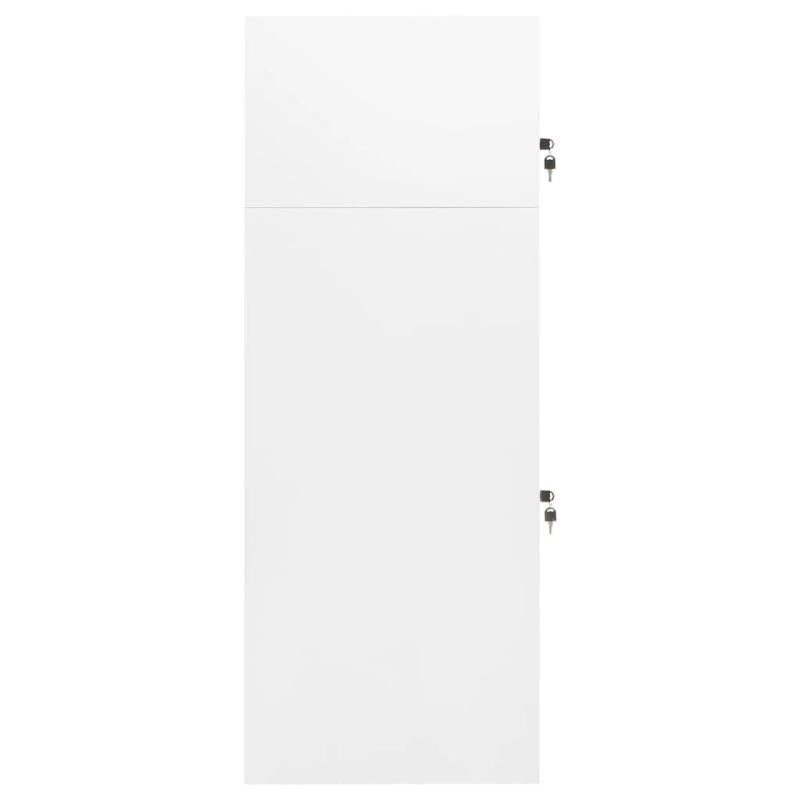 vidaXL seglu skapis, balts, 53x53x140 cm, tērauds