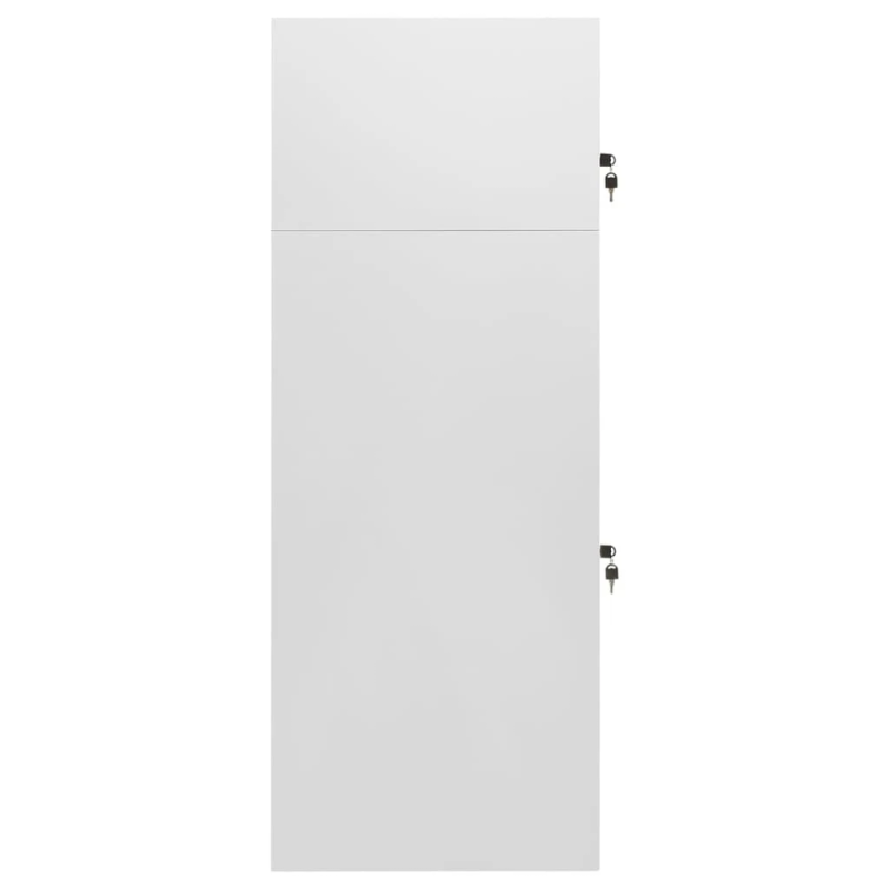 vidaXL seglu skapis, gaiši pelēks, 53x53x140 cm, tērauds