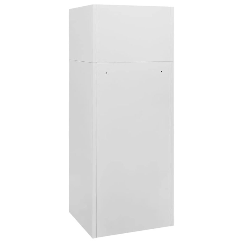 vidaXL seglu skapis, gaiši pelēks, 53x53x140 cm, tērauds