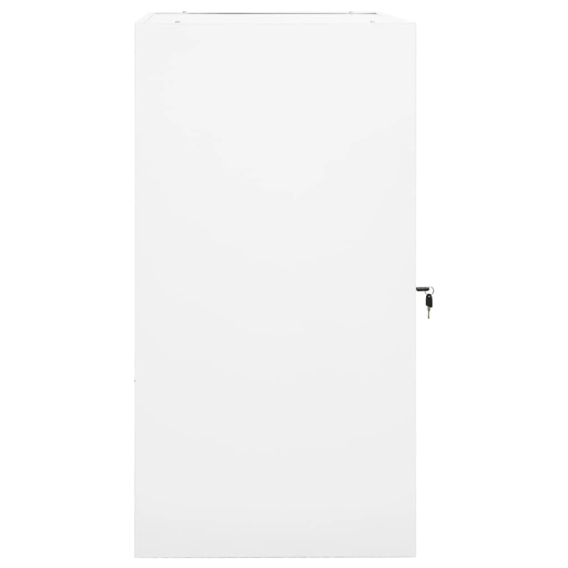 vidaXL seglu skapis, balts, 53x53x105 cm, tērauds