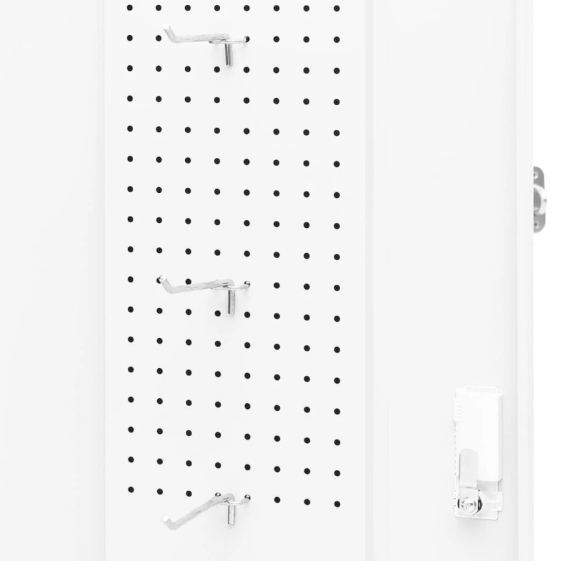 vidaXL seglu skapis, balts, 53x53x105 cm, tērauds