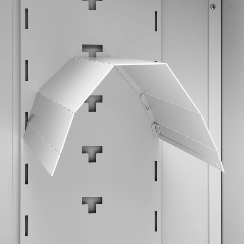 vidaXL seglu skapis, gaiši pelēks, 53x53x105 cm, tērauds