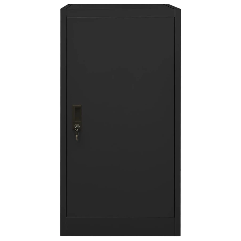 vidaXL seglu skapis, melns, 53x53x105 cm, tērauds