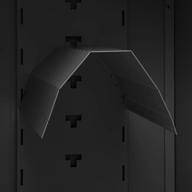 vidaXL seglu skapis, antracītpelēks, 53x53x105 cm, tērauds