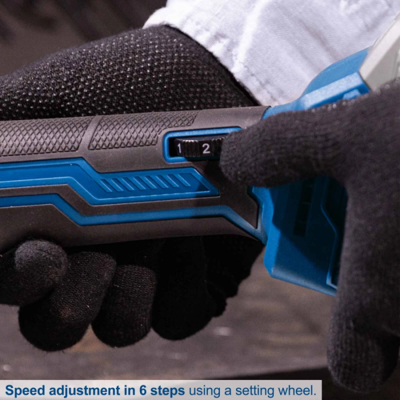 Akumulatora leņķa slīpmašīna C-AG125-X, GEN2, karkass, Scheppach