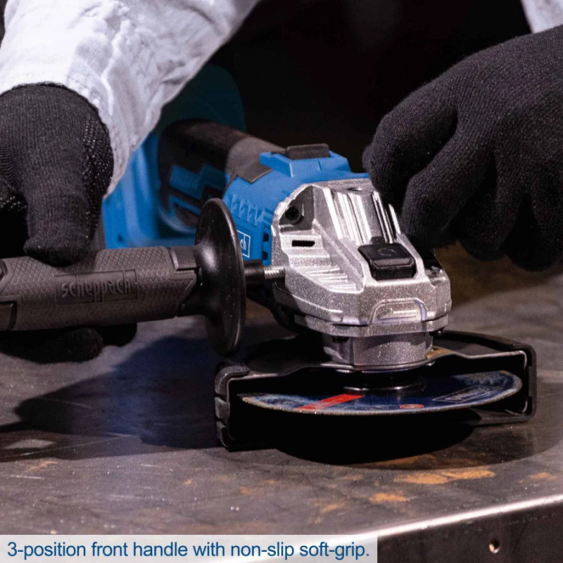 Akumulatora leņķa slīpmašīna C-AG125-X, GEN2, karkass, Scheppach