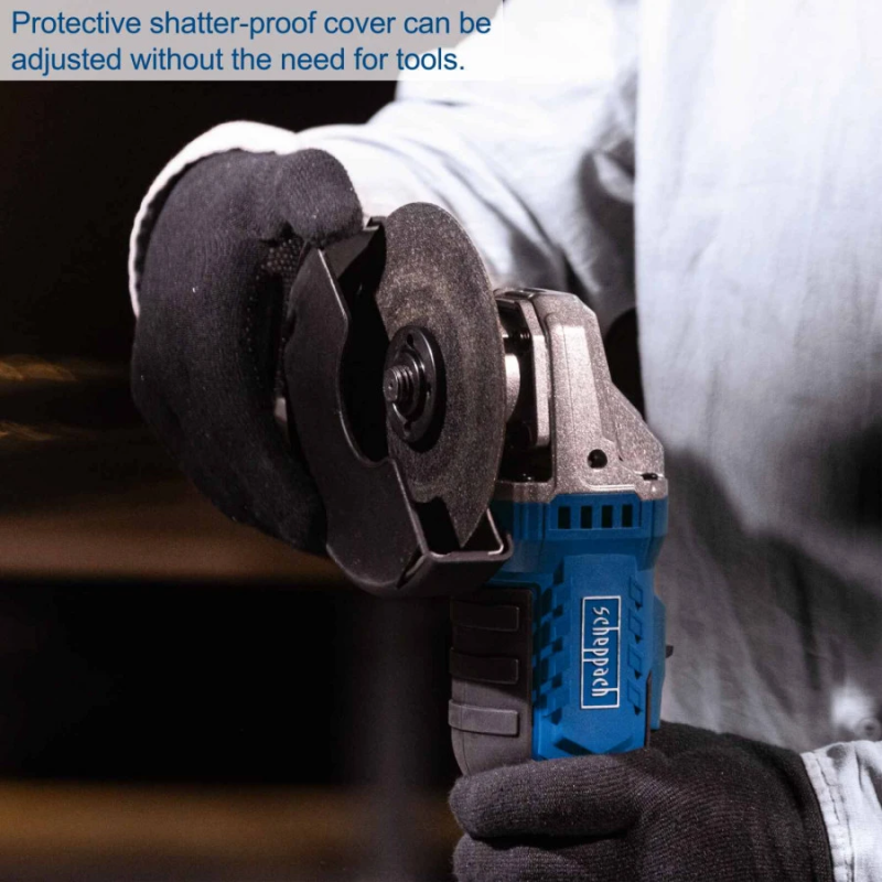 Akumulatora leņķa slīpmašīna C-AG125-X, GEN2, karkass, Scheppach