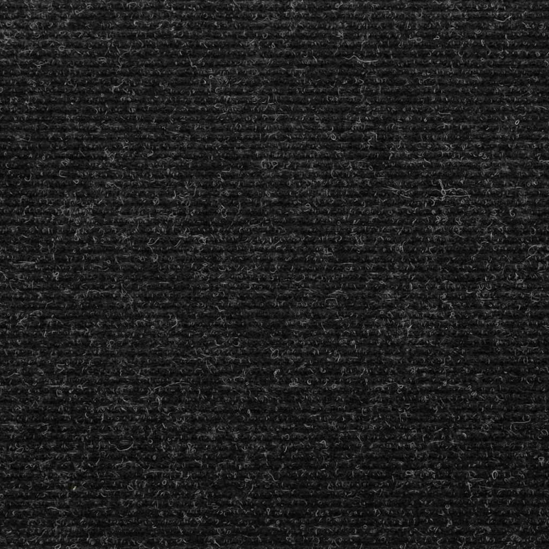 vidaXL kāpņu paklāji, 15gab., pašlīmējoši 65x22,5x3,5cm antracītpelēki