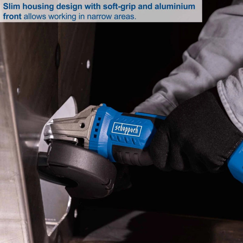 Akumulatora leņķa slīpmašīna BC-AG125-X, GEN2, karkass, Scheppach