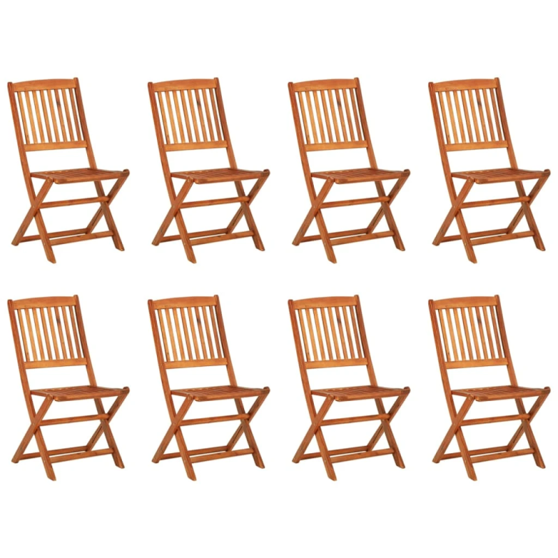 vidaXL 9-daļīgs dārza mēbeļu komplekts, 180x90x75cm akācijas masīvkoks